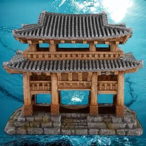 Top Fin Asian Temple Aquarium Ornament Fish Tank Accessories